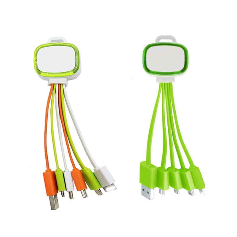 Wholesale 2A LED 5 In 1 Multi USB Charging Cable