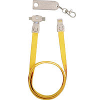 Wheat Straw Eco-friendly 3 In 1 Lanyard Charging Cable