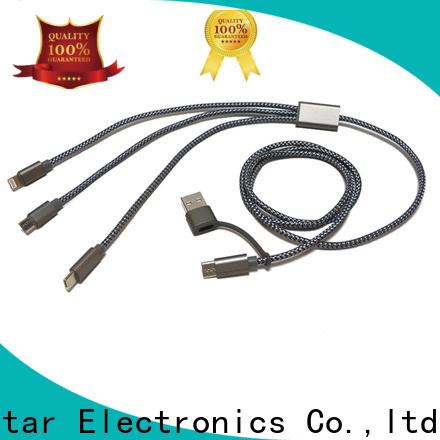 Red Star fast charge multi pin charging cable with custom logo for sale