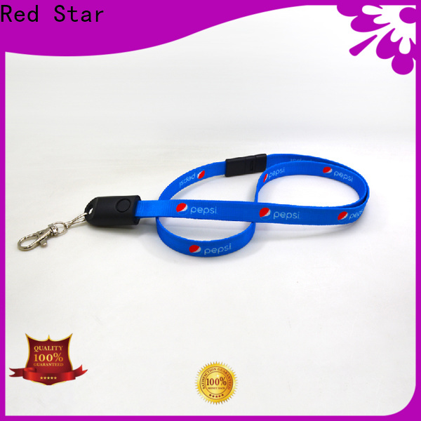 polyester lanyard charger cable with custom logo for phone