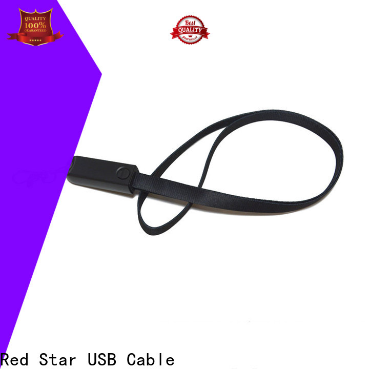 Red Star charging cable lanyard supply for business