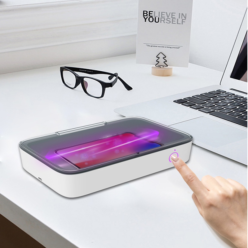 Multi-function UVC LED Disinfection Box with Wireless Charger