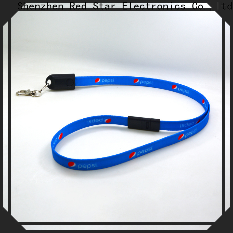 Red Star new lanyard charging cable factory for work