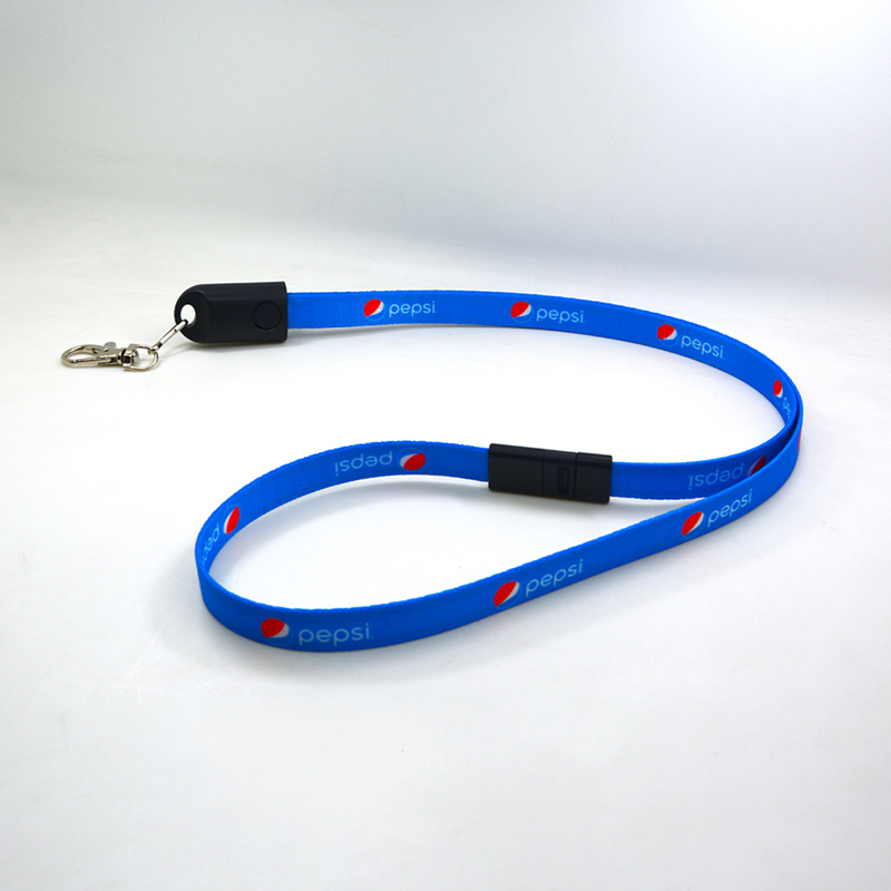 Lanyard Charging Cable with Safety Buckle for iphone and Android