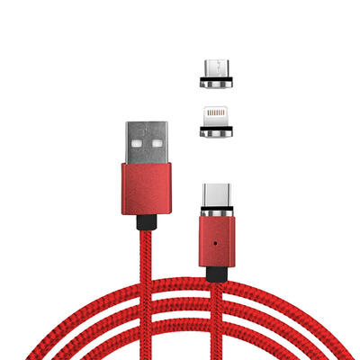 Magnetic Nylon Braided Cable for Android IPhone Type C