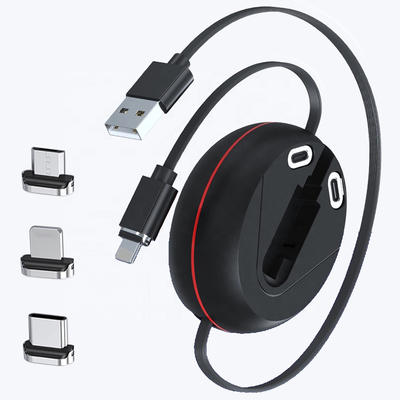 Retractable 3 in 1 fast charging cable