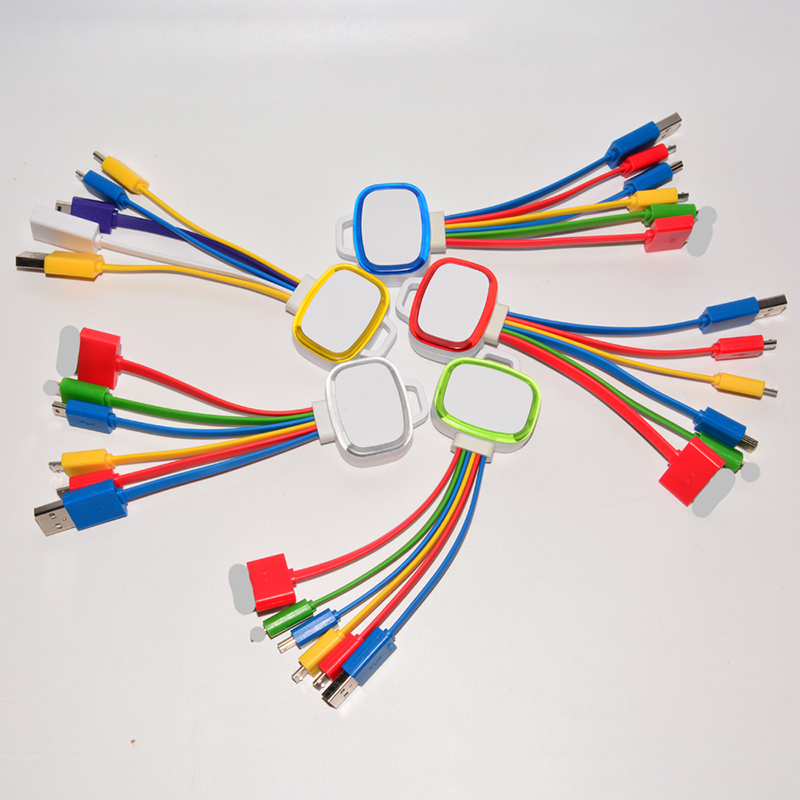 Multi LED 6 in 1 Charger Cable for Promotional Gift