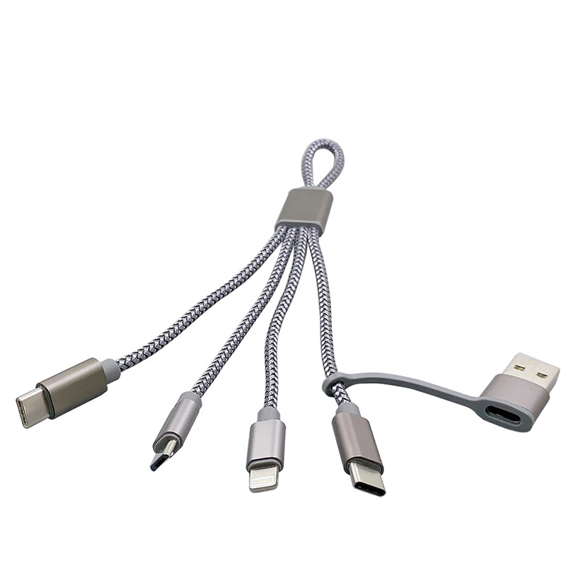 4 in 1 Type C Nylon Braided Cable with Adapter