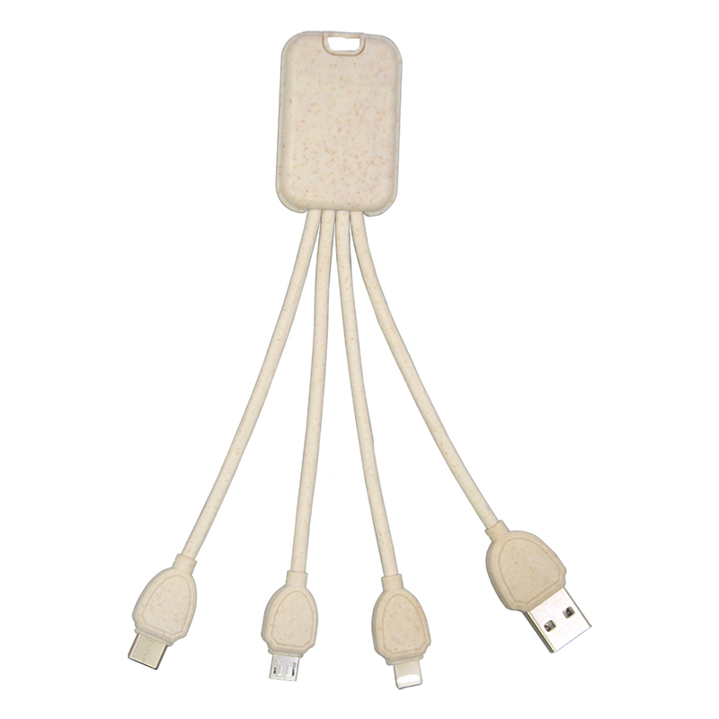 Bio-degradable Multi Charger Data Cable for iphone