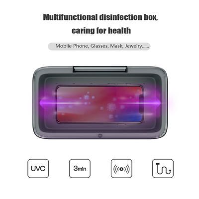 Portable LED UVC Sanitizer Box Sterilization Disinfection Germicidal Lamp Mobile Phones Sterilizer